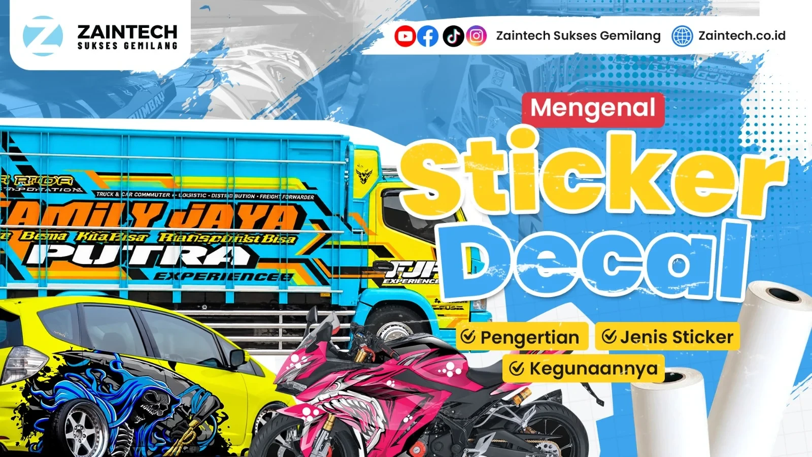 Mengenal Sticker Decal: Pengertian, Jenis, dan Kegunaannya