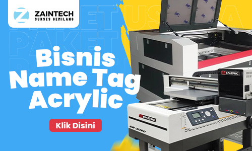 Paket Usaha Nametag Akrilik