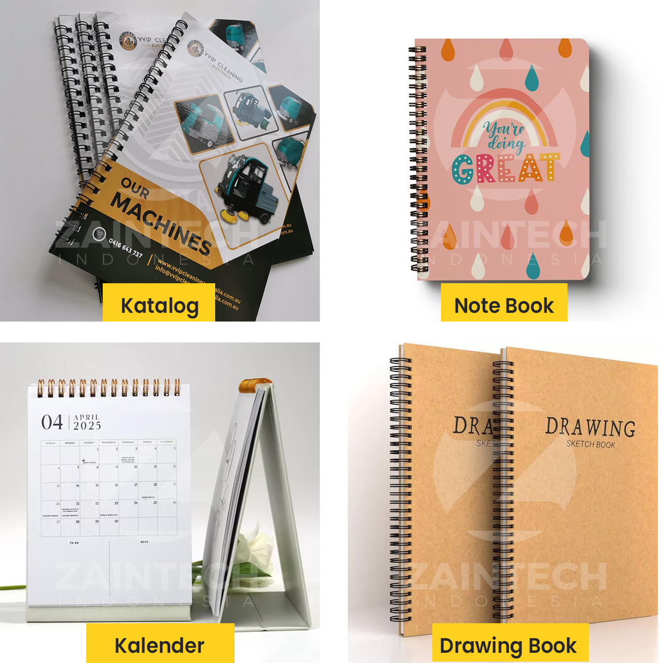 Hasil Mesin Pelubang Kertas Electric